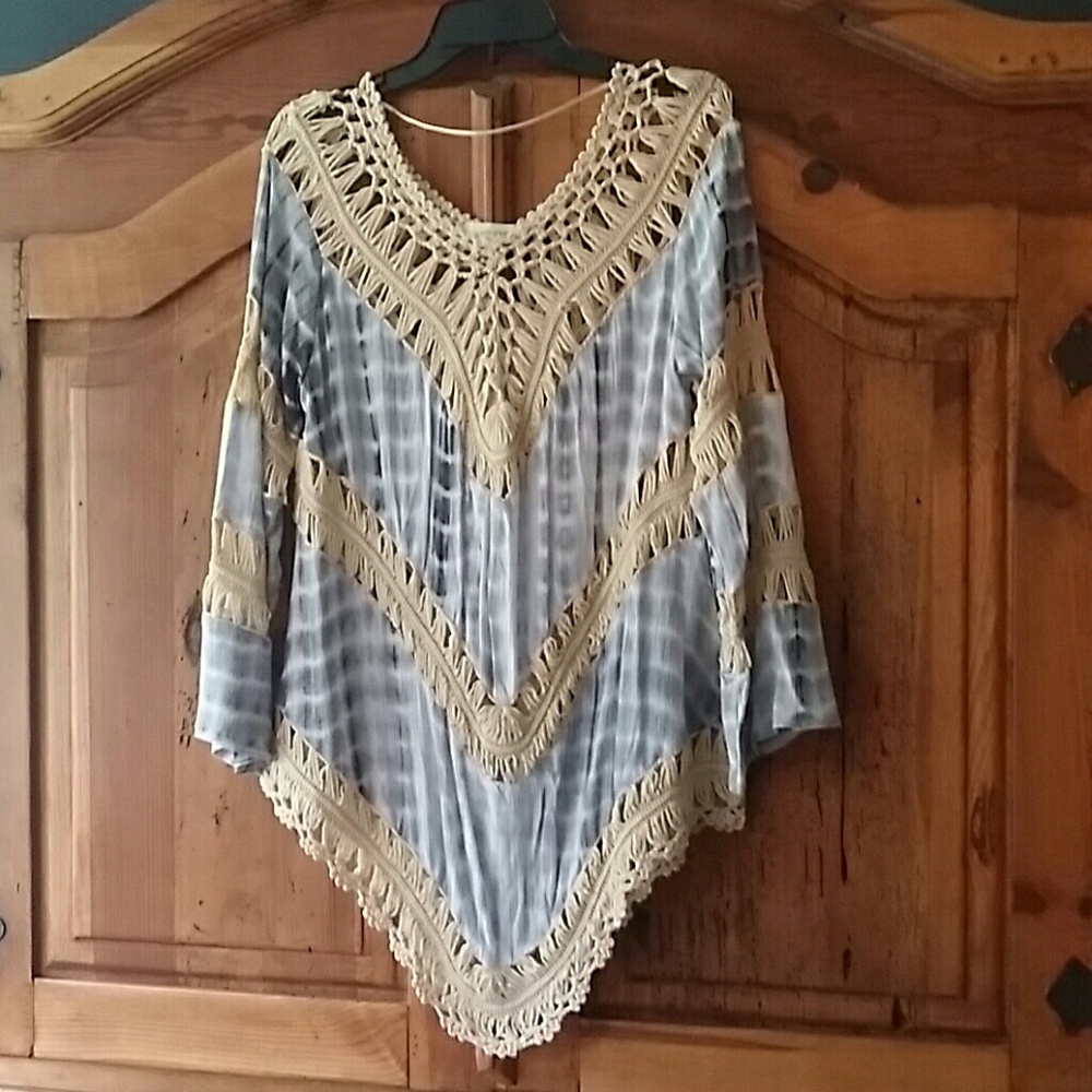 Umgee boho tie dyed shirt